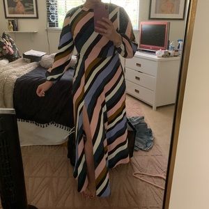 Top shop open back dress with slit